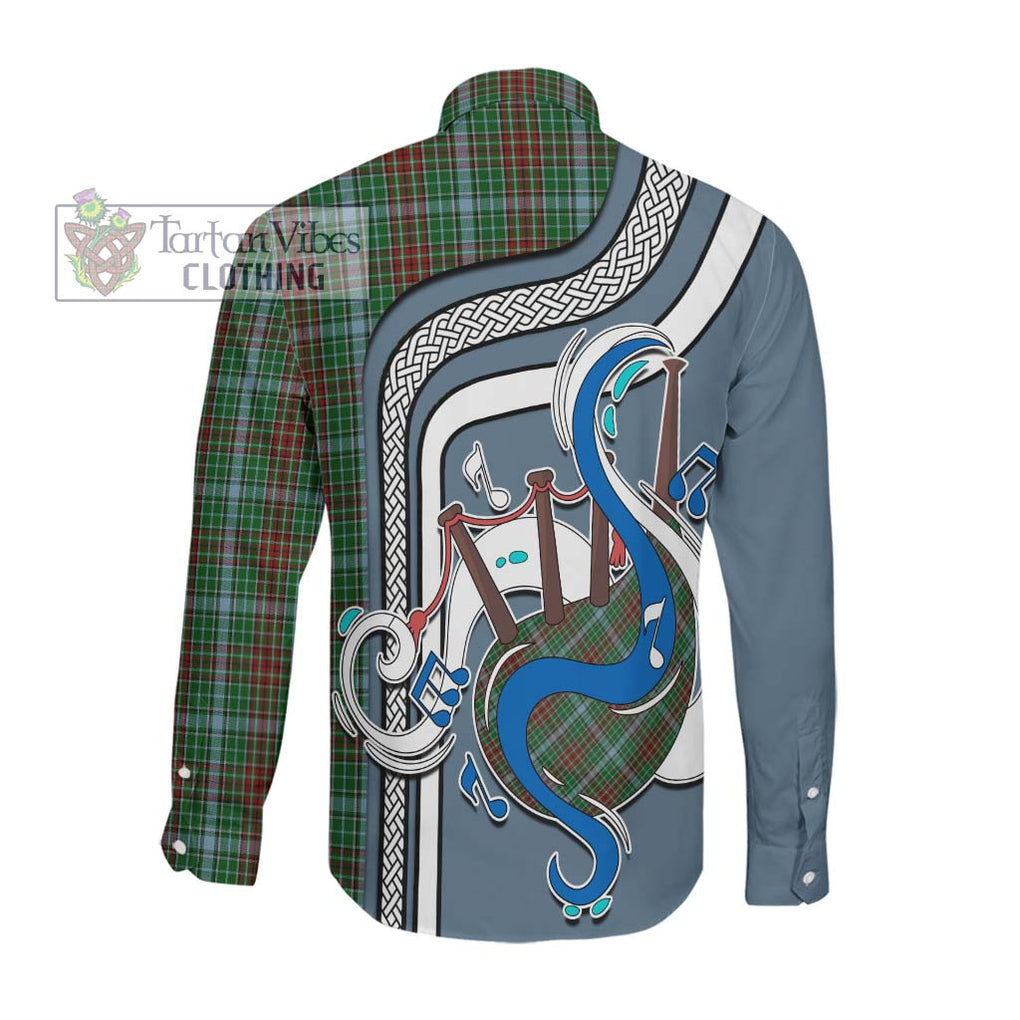 Gayre Tartan Long Sleeve Button Shirt with Epic Bagpipe Style Men's Shirt - Tartanvibesclothing Shop