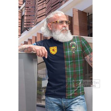 Gayre Tartan Cotton T-shirt Alba with Scottish Lion Royal Arm Half Style