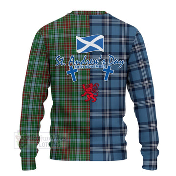 Gayre Tartan Knitted Sweater Happy St. Andrew's Day Half Tartan Style