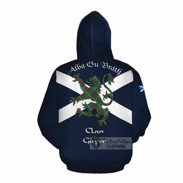 Gayre Tartan Lion Rampant Cotton Hoodie Proudly Display Your Heritage with Alba Gu Brath and Clan Name