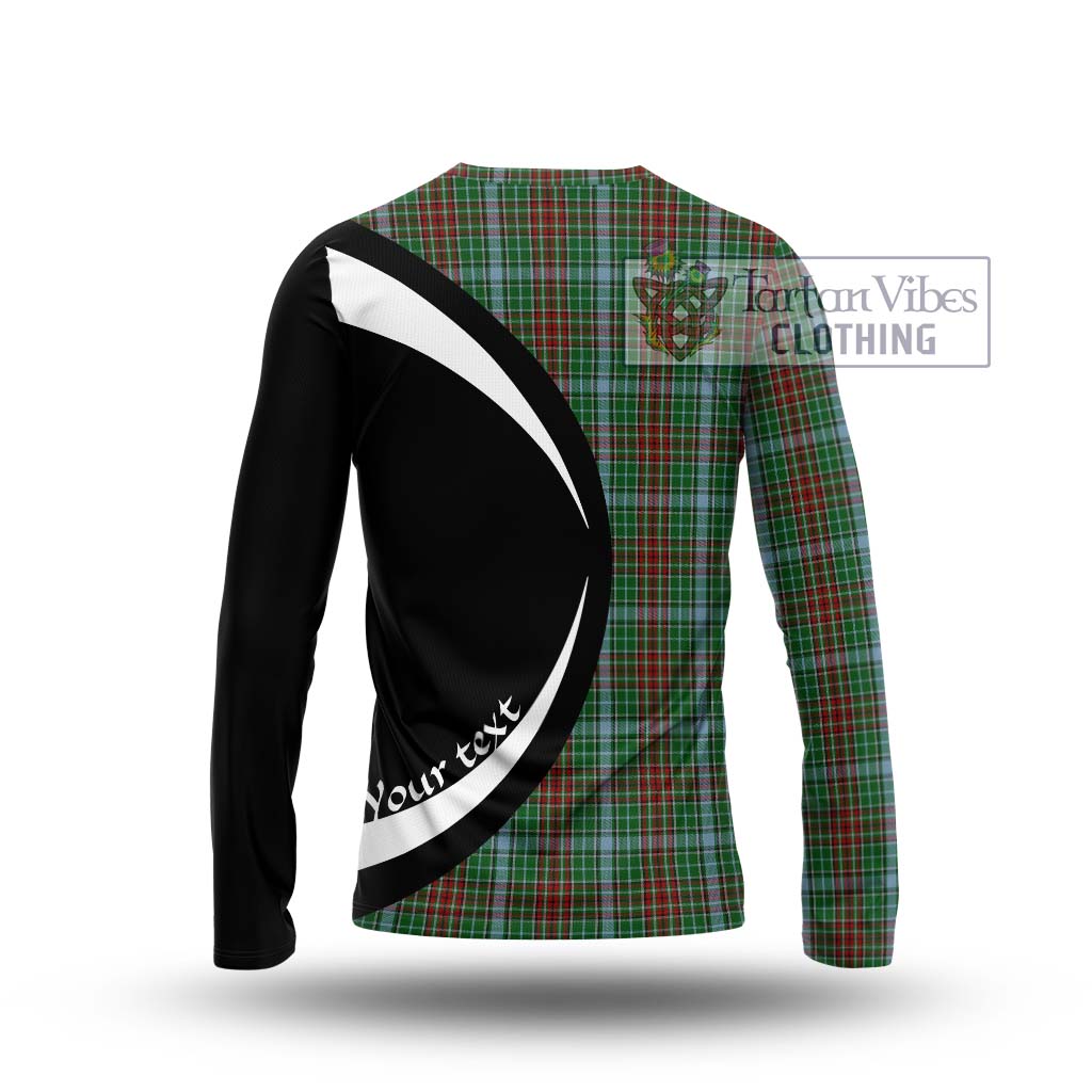 Gayre Tartan Long Sleeve T-Shirt with Family Crest Circle Style - Tartan Vibes Clothing