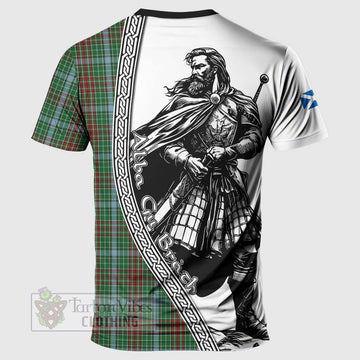 Gayre Tartan Clan Crest T-Shirt with Highlander Warrior Celtic Style