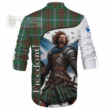 Gayre Crest Tartan Ghillie Kilt Shirt Inspired by the Freedom of Scottish Warrior