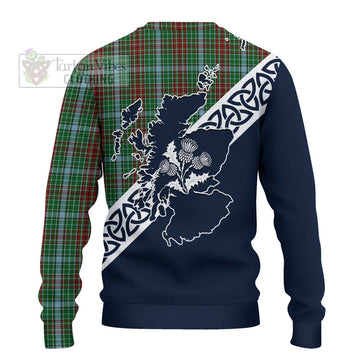 Gayre Tartan Ugly Sweater Featuring Thistle and Scotland Map