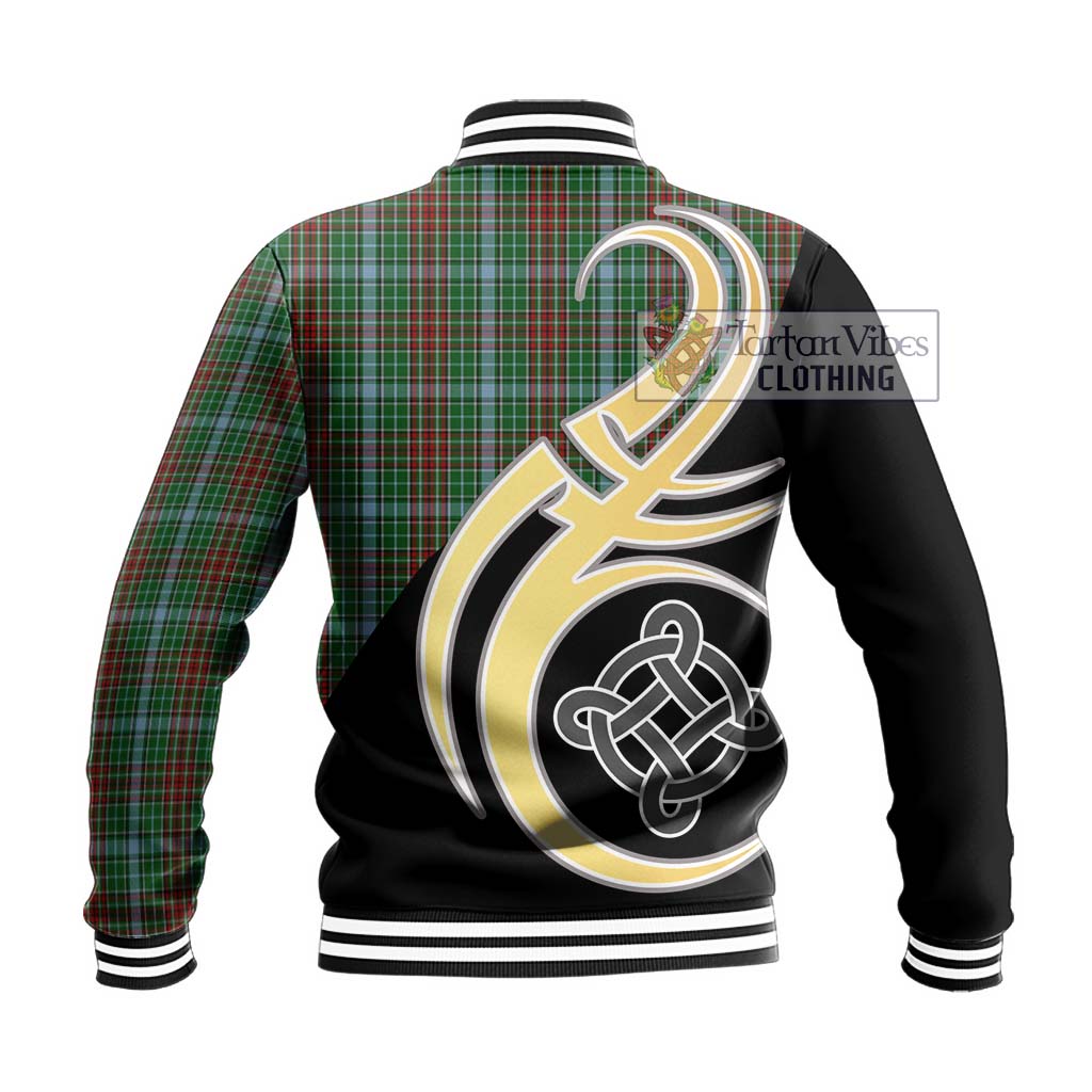 Gayre Tartan Baseball Jacket with Family Crest and Celtic Symbol Style - Tartan Vibes Clothing