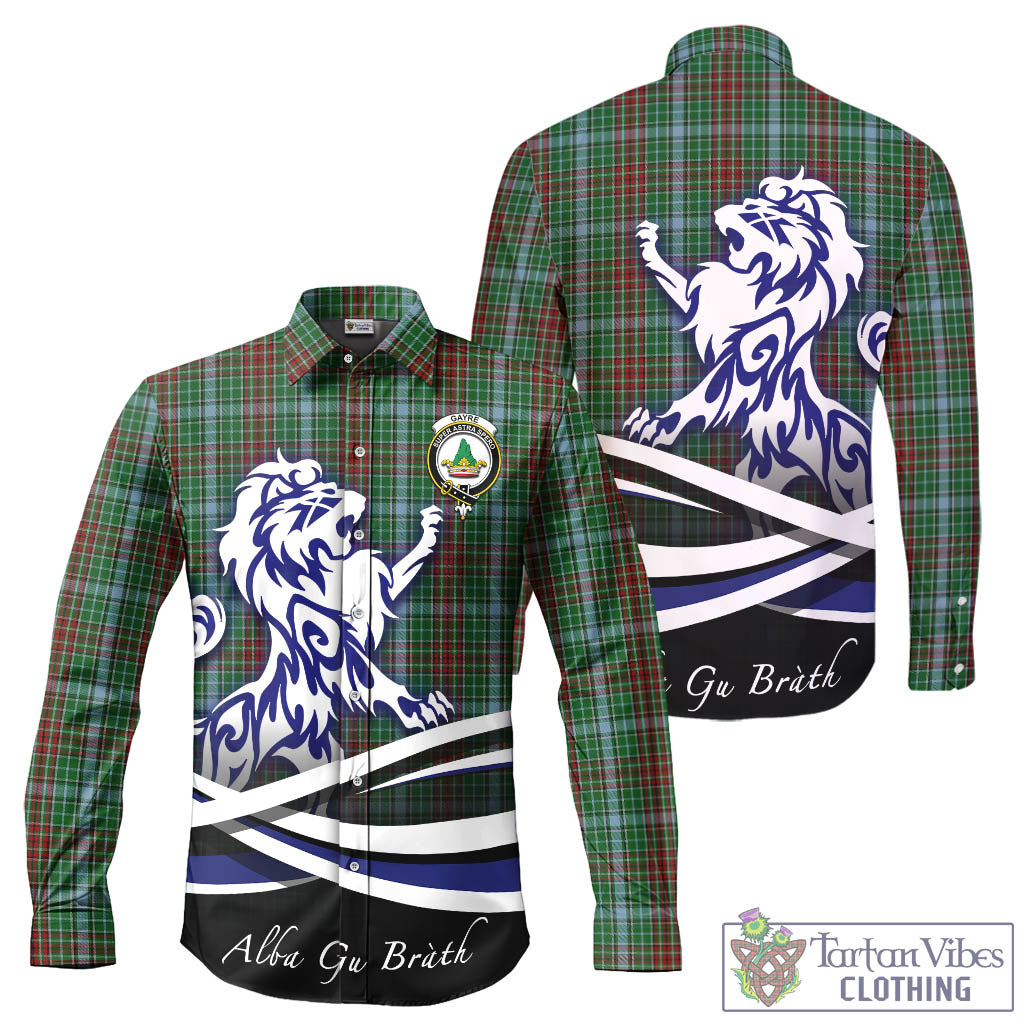 gayre-tartan-long-sleeve-button-up-shirt-with-alba-gu-brath-regal-lion-emblem