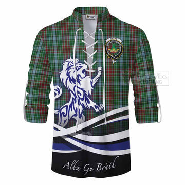 Gayre Tartan Ghillie Kilt Shirt with Alba Gu Brath Regal Lion Emblem