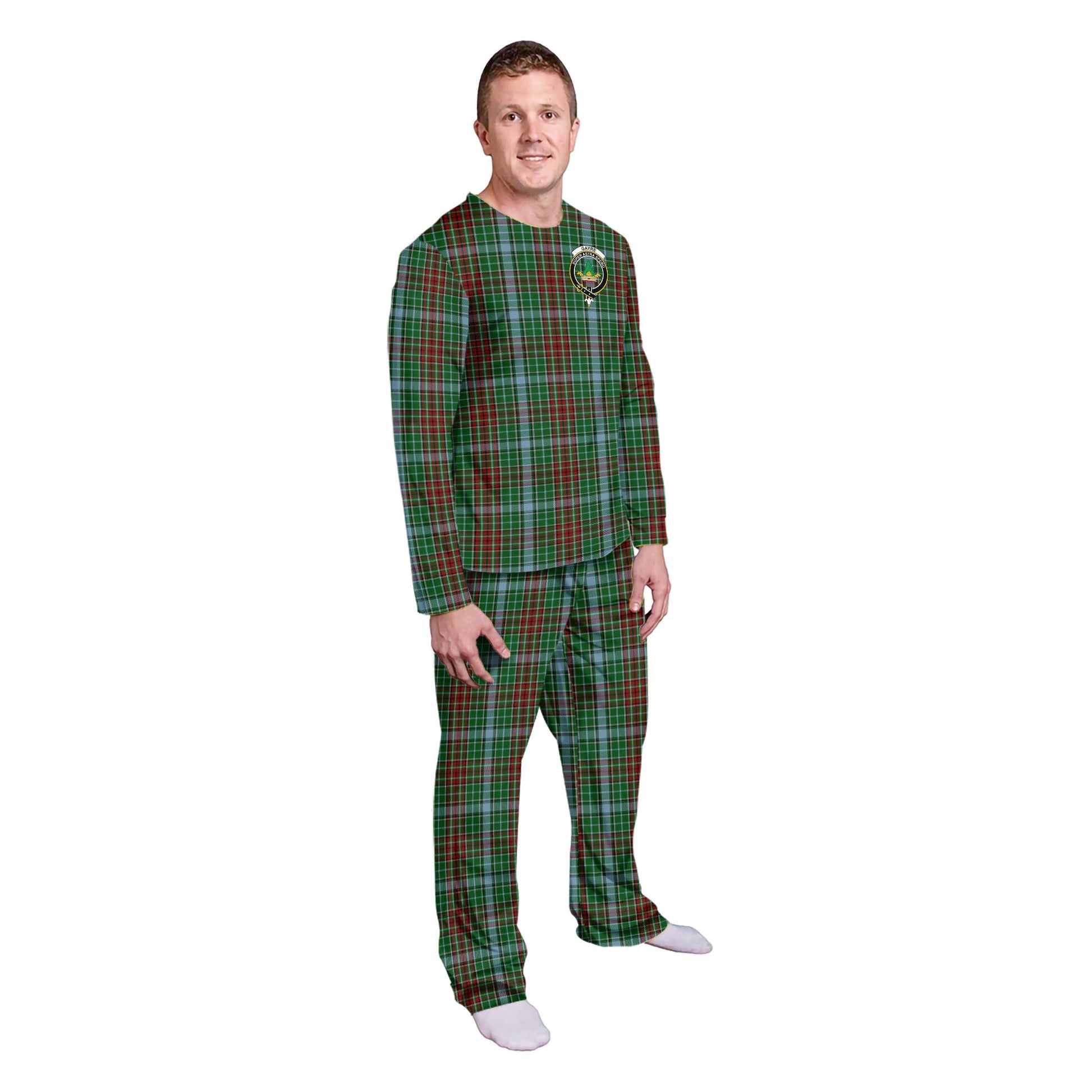 Gayre Tartan Pajamas Family Set with Family Crest - Tartan Vibes Clothing