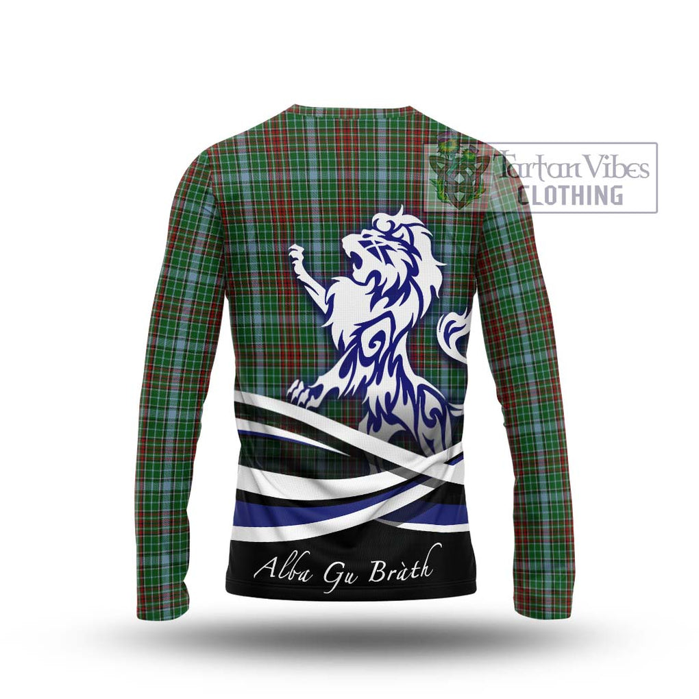 Gayre Tartan Long Sleeve T-Shirt with Alba Gu Brath Regal Lion Emblem - Tartanvibesclothing Shop