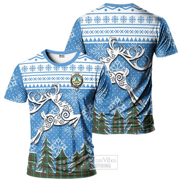 Gayre Clan Christmas T-Shirt Celtic Reindeer Style