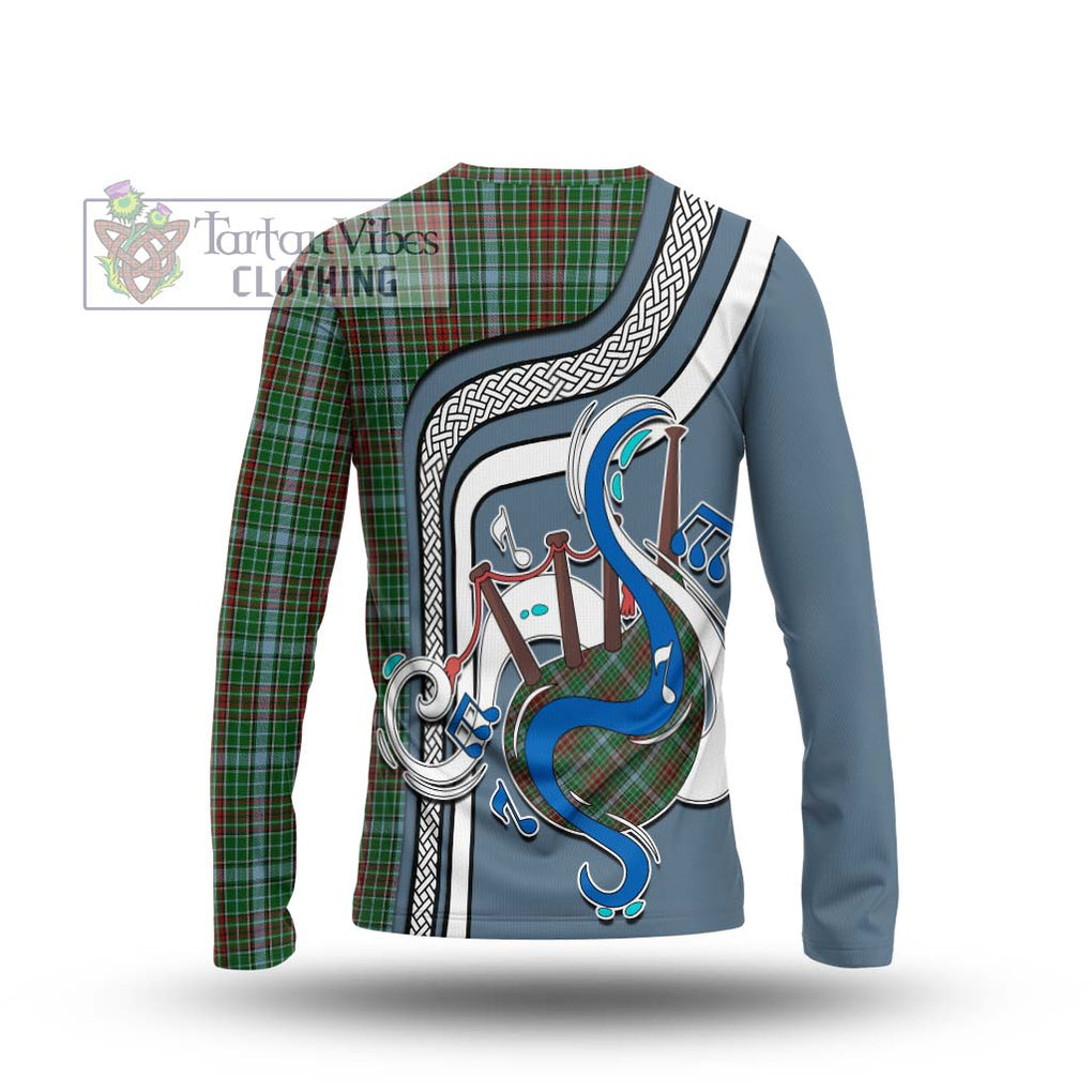 Tartan Vibes Clothing Gayre Tartan Long Sleeve T-Shirt with Epic Bagpipe Style