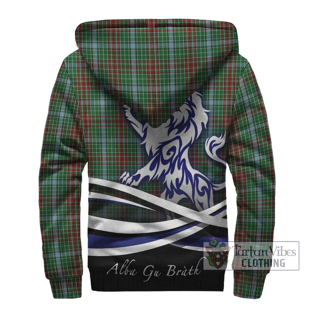 Gayre Tartan Sherpa Hoodie with Alba Gu Brath Regal Lion Emblem - Tartanvibesclothing Shop