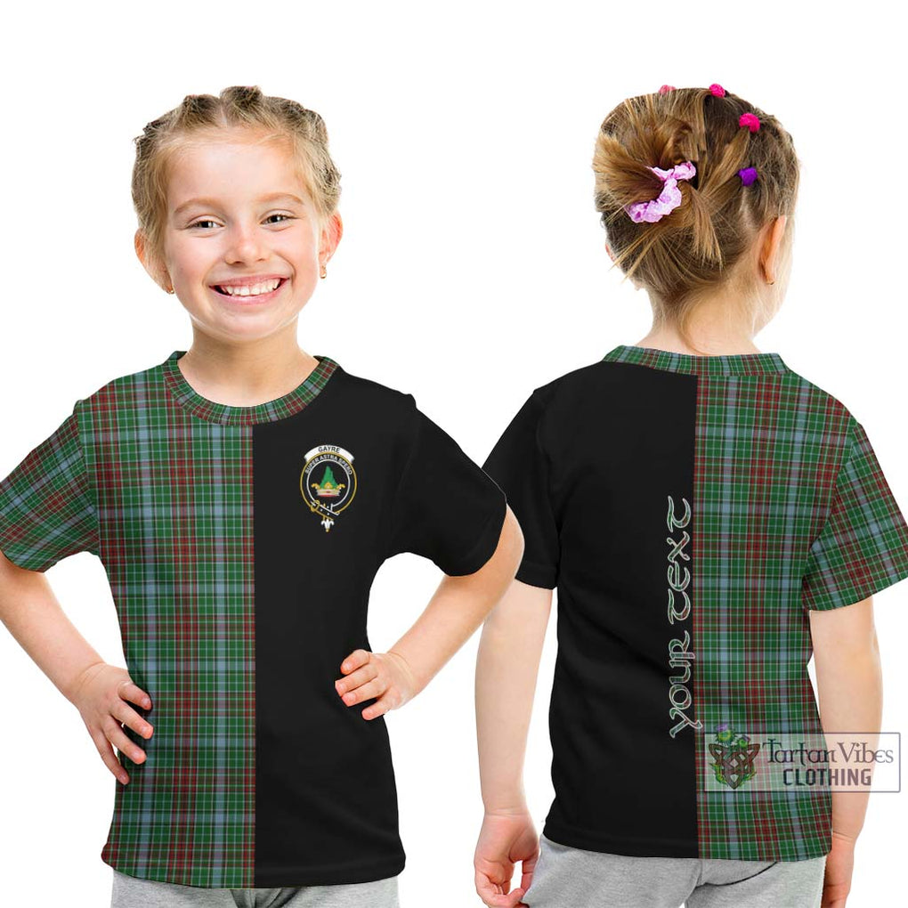 Gayre Tartan Kid T-Shirt with Family Crest and Half Of Me Style - Tartanvibesclothing Shop