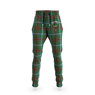 Gayre Tartan Joggers Pants with Family Crest