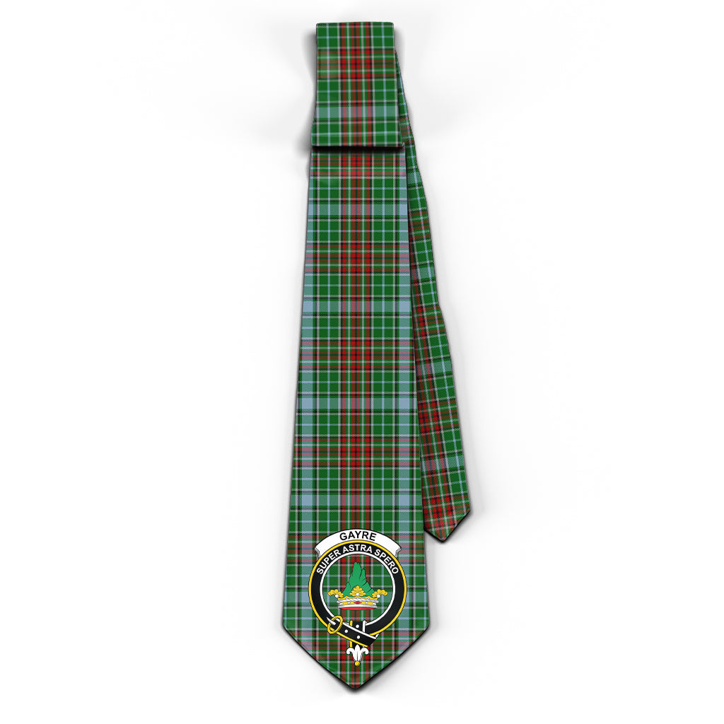 Gayre Tartan Classic Necktie with Family Crest - Tartan Vibes Clothing