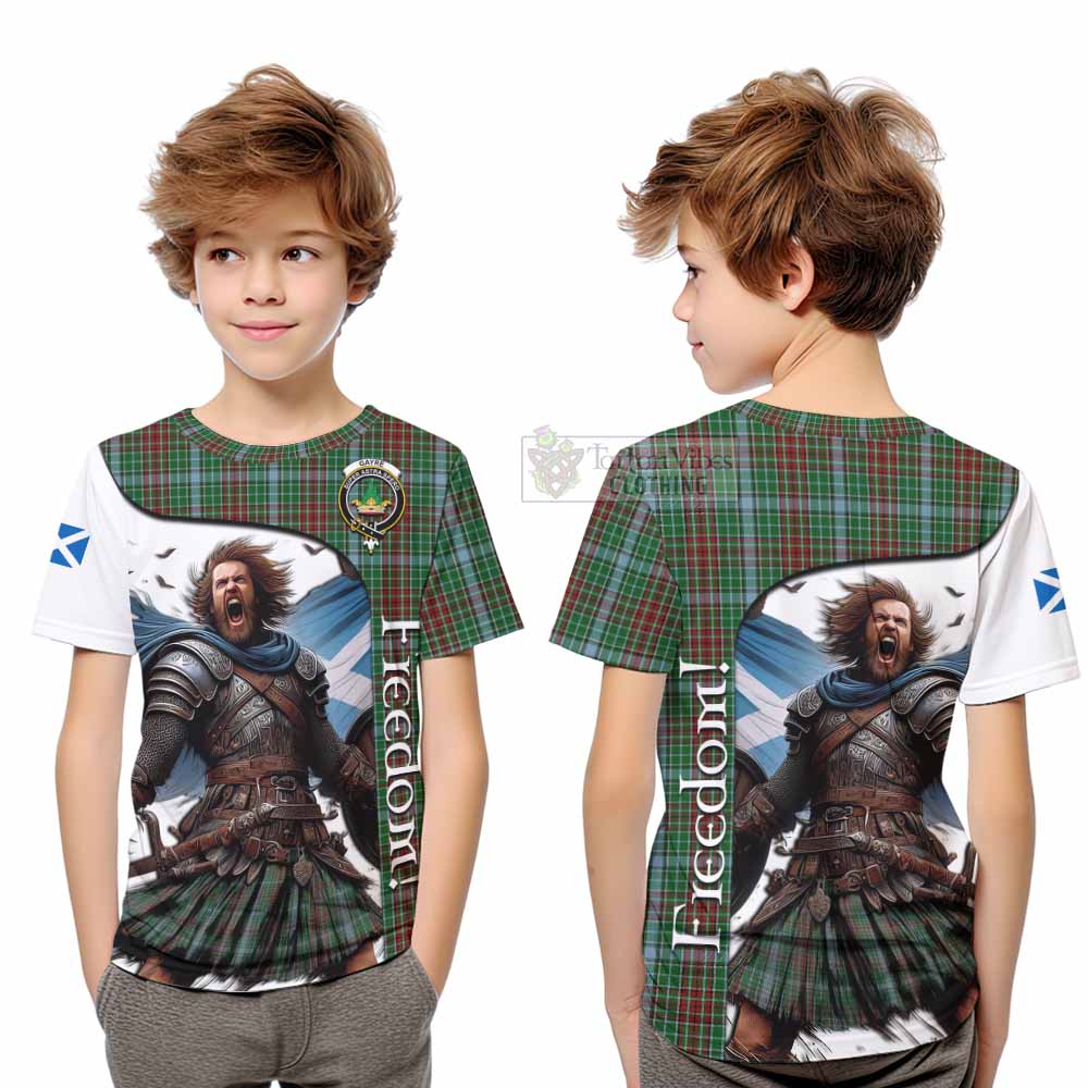 Tartan Vibes Clothing Gayre Crest Tartan Kid T-Shirt Inspired by the Freedom of Scottish Warrior