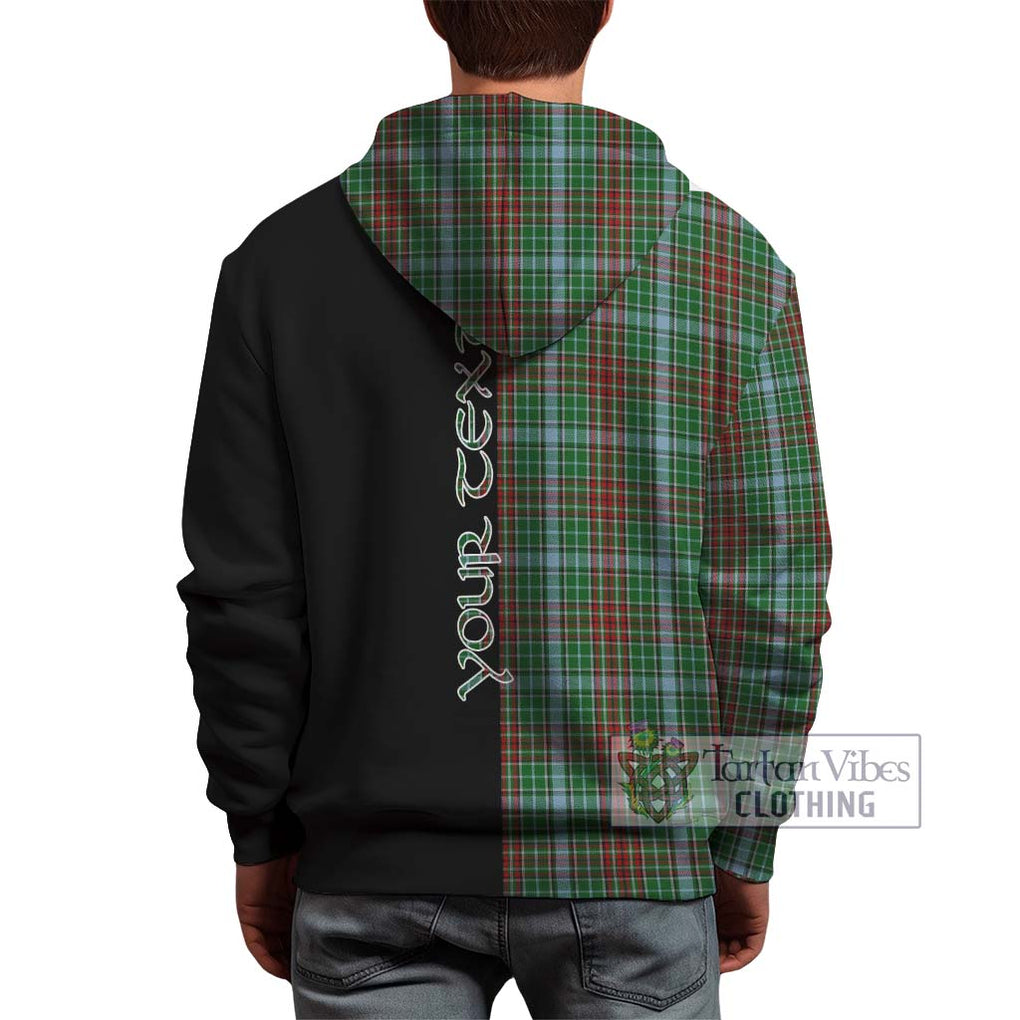 Gayre Tartan Hoodie with Family Crest and Half Of Me Style - Tartanvibesclothing Shop