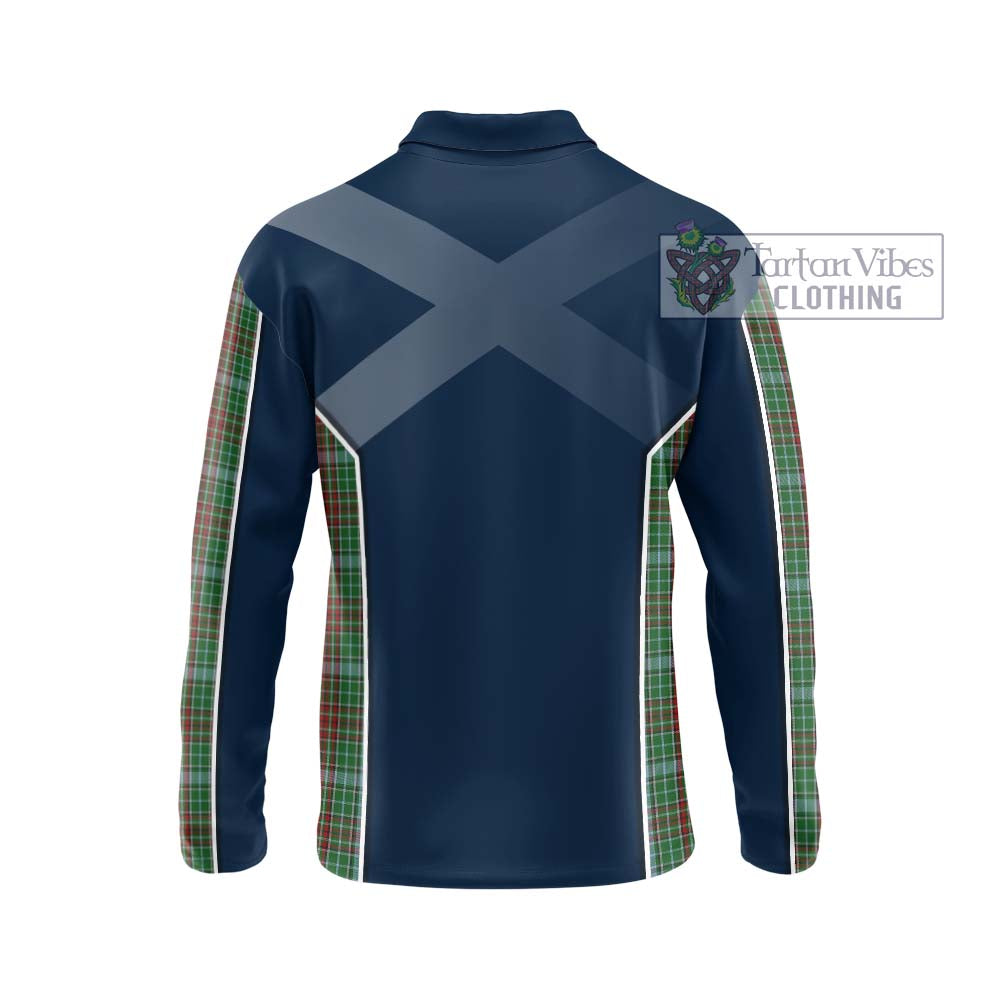 Gayre Tartan Long Sleeve Polo Shirt with Family Crest and Lion Rampant Vibes Sport Style - Tartan Vibes Clothing