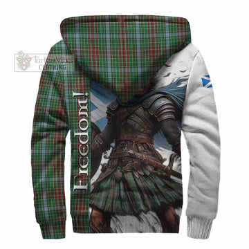 Gayre Crest Tartan Sherpa Hoodie Inspired by the Freedom of Scottish Warrior