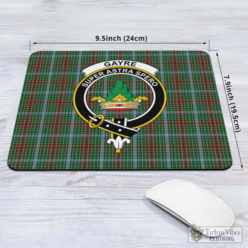 Gayre Tartan Mouse Pad with Family Crest