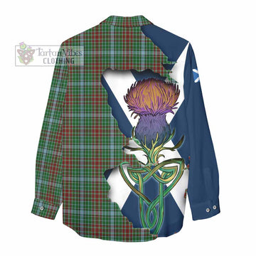 Gayre Tartan Family Crest Women's Casual Shirt Scottish Thistle Celtic Inspired - Tartan Vibes Clothing