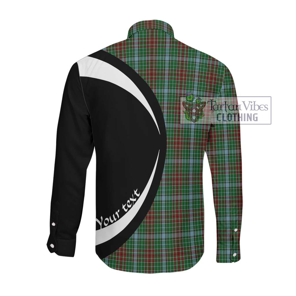 Gayre Tartan Long Sleeve Button Up with Family Crest Circle Style Men's Shirt - Tartan Vibes Clothing