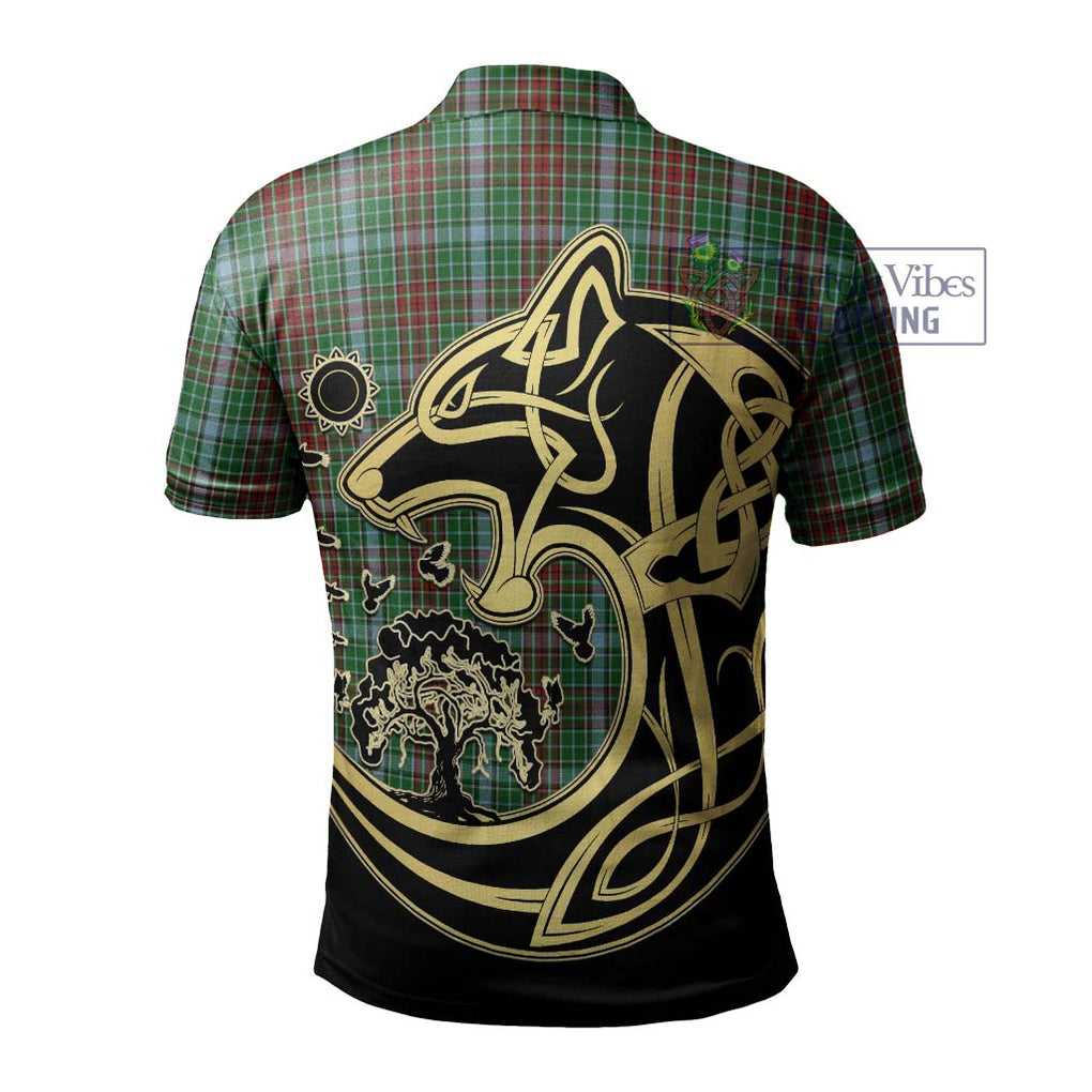 Gayre Tartan Polo Shirt with Family Crest Celtic Wolf Style - Tartanvibesclothing Shop