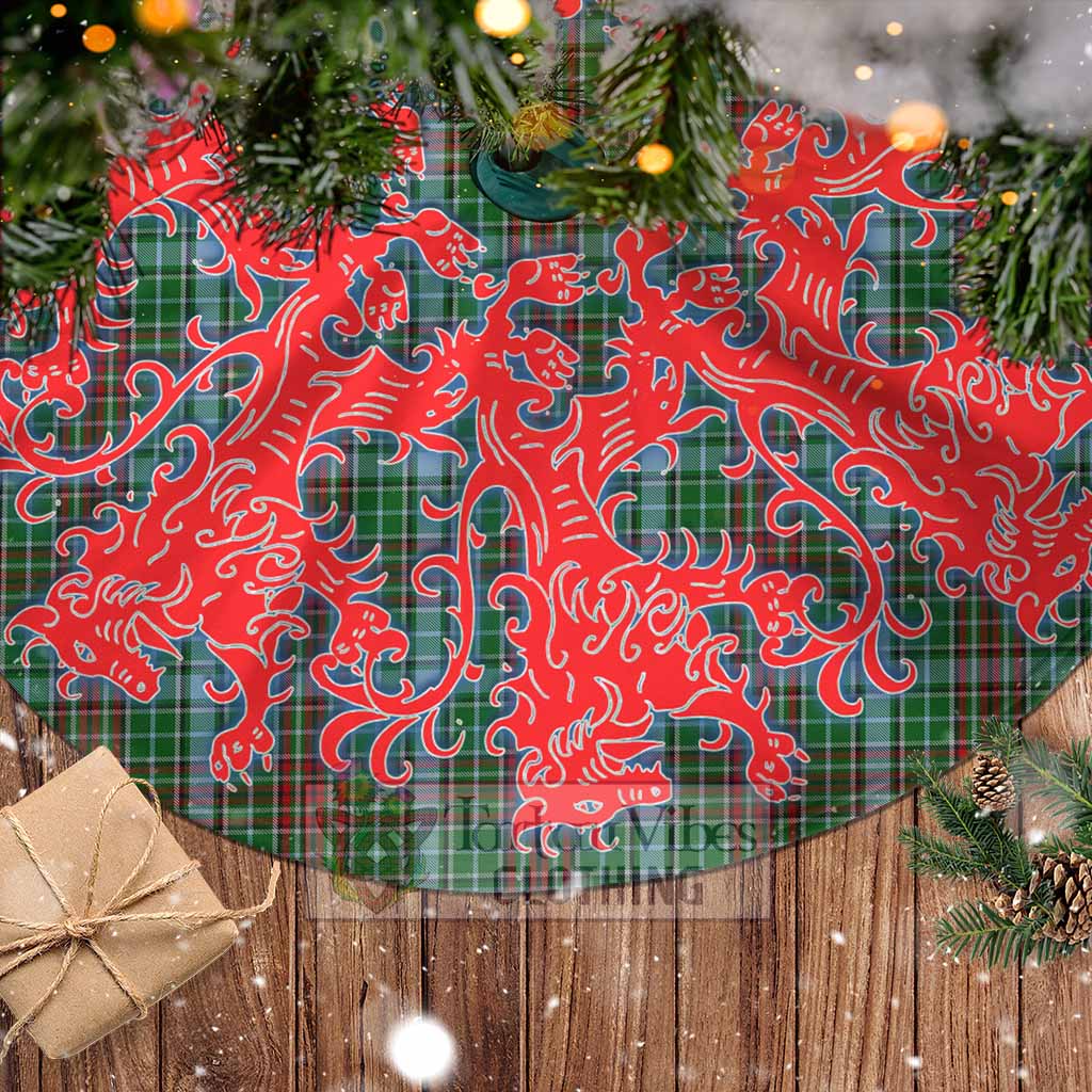 Tartan Vibes Clothing Gayre Tartan Christmas Tree Skirt Lion Rampant Style