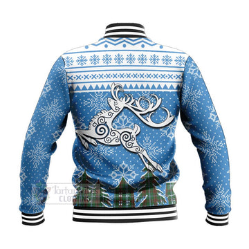 Gayre Clan Christmas Baseball Jacket Celtic Reindeer Style