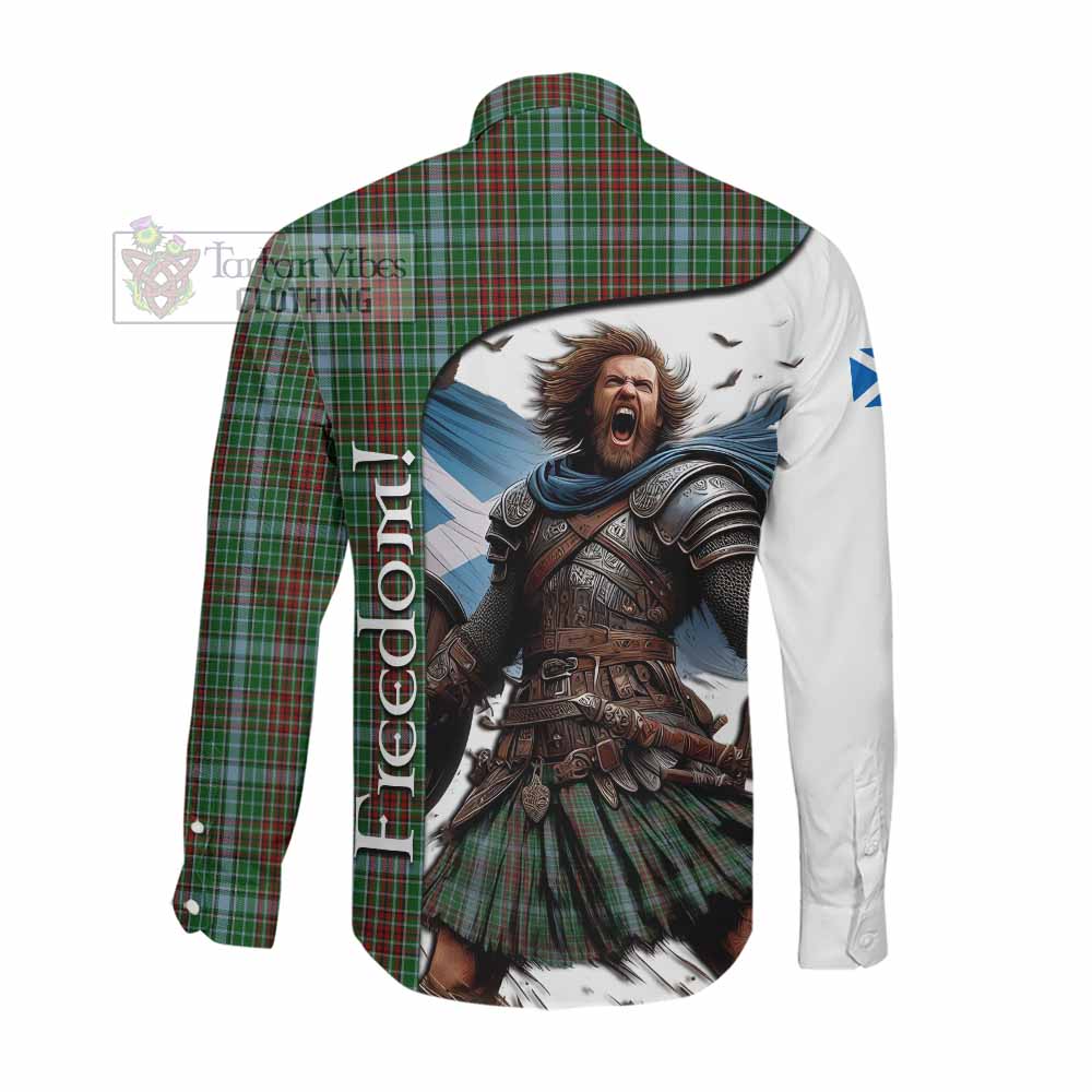 Tartan Vibes Clothing Gayre Crest Tartan Long Sleeve Button Shirt Inspired by the Freedom of Scottish Warrior