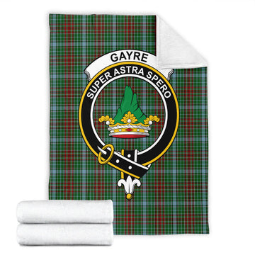 Gayre Tartan Blanket with Family Crest