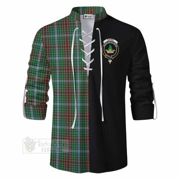 Gayre Tartan Ghillie Kilt Shirt with Family Crest and Half Of Me Style