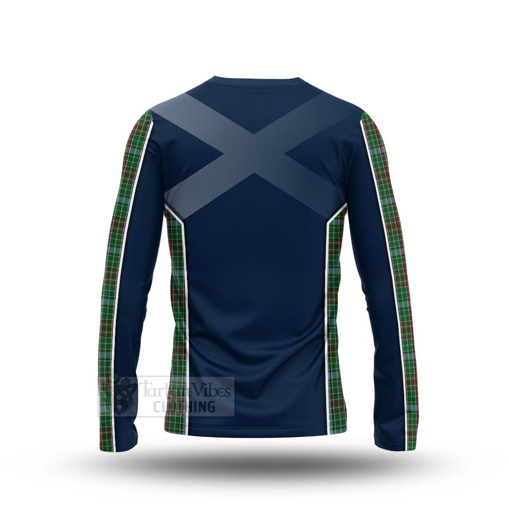 Tartan Vibes Clothing Gayre Tartan Long Sleeve T-Shirt with Family Crest and Scottish Thistle Vibes Sport Style