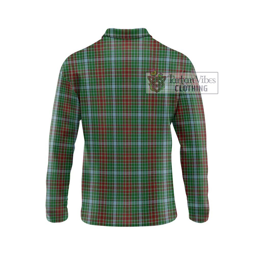 Gayre Tartan Long Sleeve Polo Shirt with Family Crest DNA In Me Style - Tartanvibesclothing Shop