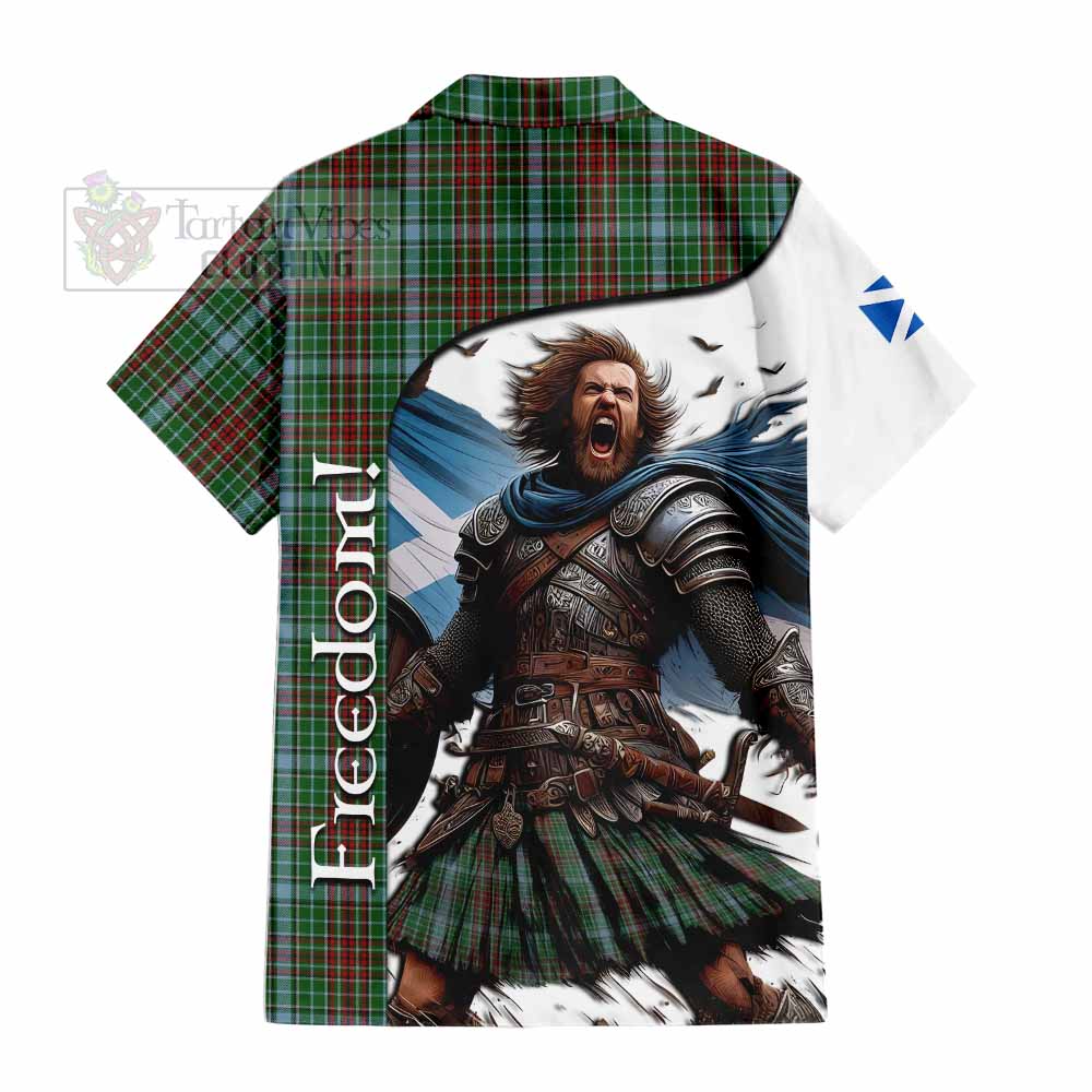 Tartan Vibes Clothing Gayre Crest Tartan Short Sleeve Button Shirt Inspired by the Freedom of Scottish Warrior