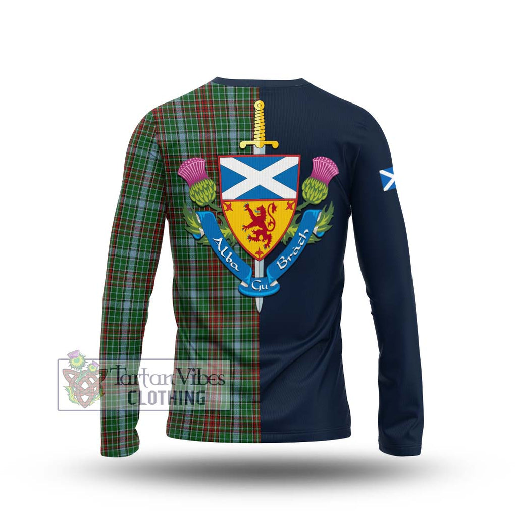 Tartan Vibes Clothing Gayre Tartan Long Sleeve T-Shirt with Scottish Lion Royal Arm Half Style