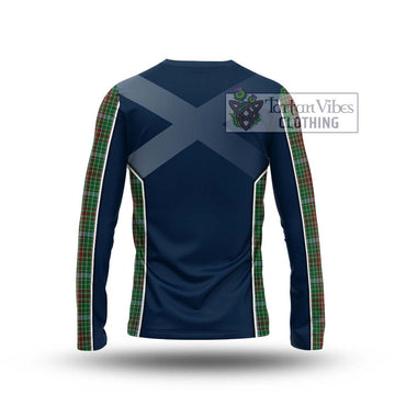 Gayre Tartan Long Sleeve T-Shirt with Family Crest and Lion Rampant Vibes Sport Style