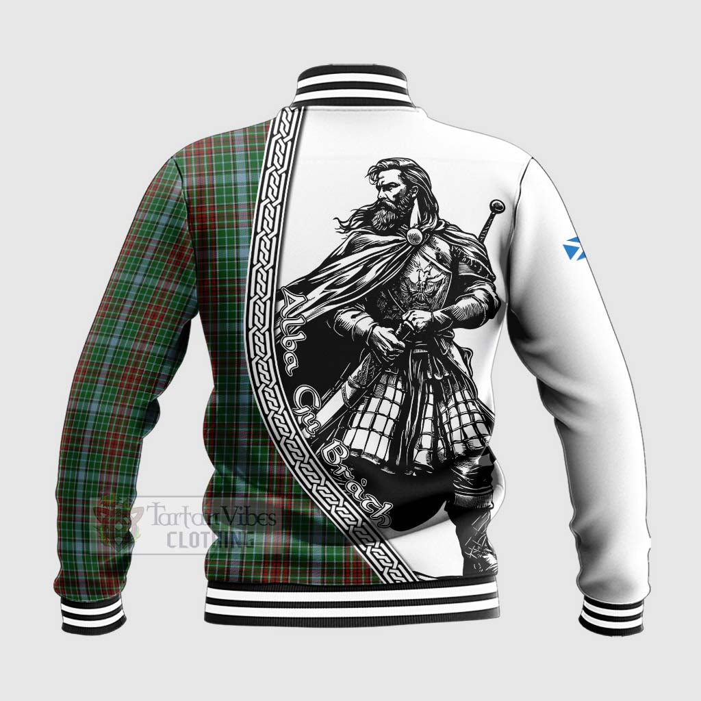 Tartan Vibes Clothing Gayre Tartan Clan Crest Baseball Jacket with Highlander Warrior Celtic Style