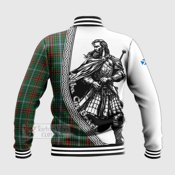 Gayre Tartan Clan Crest Baseball Jacket with Highlander Warrior Celtic Style