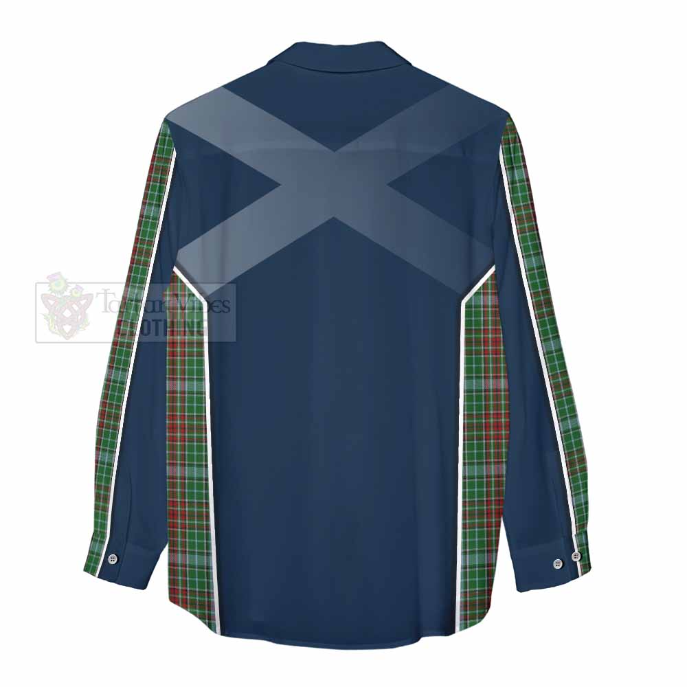 Tartan Vibes Clothing Gayre Tartan Women's Casual Shirt with Family Crest and Lion Rampant Vibes Sport Style