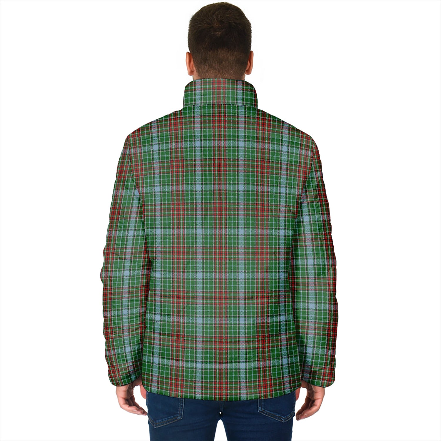 Gayre Tartan Padded Jacket with Family Crest - Tartan Vibes Clothing