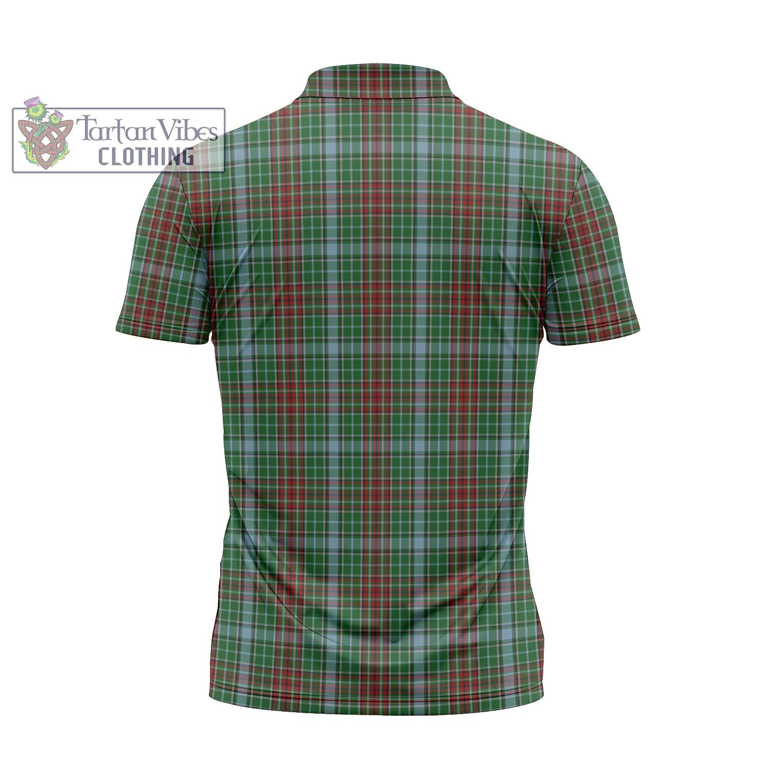 Tartan Vibes Clothing Gayre Tartan Zipper Polo Shirt with Family Crest