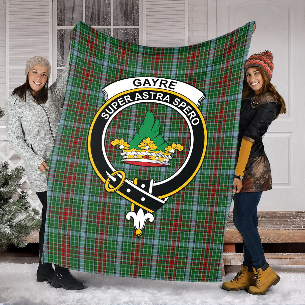 gayre-tartab-blanket-with-family-crest