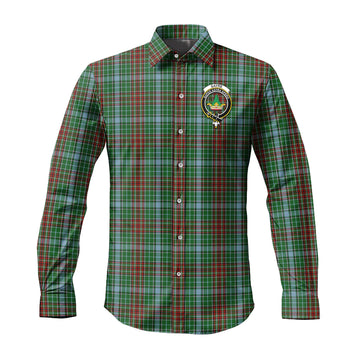 Gayre Tartan Long Sleeve Button Up Shirt with Family Crest