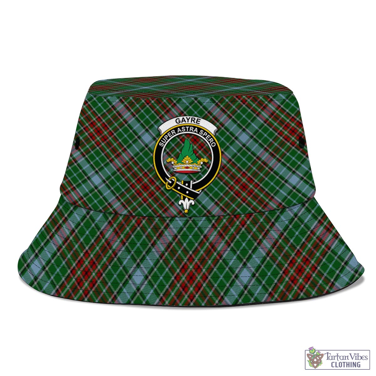 Tartan Vibes Clothing Gayre Tartan Bucket Hat with Family Crest