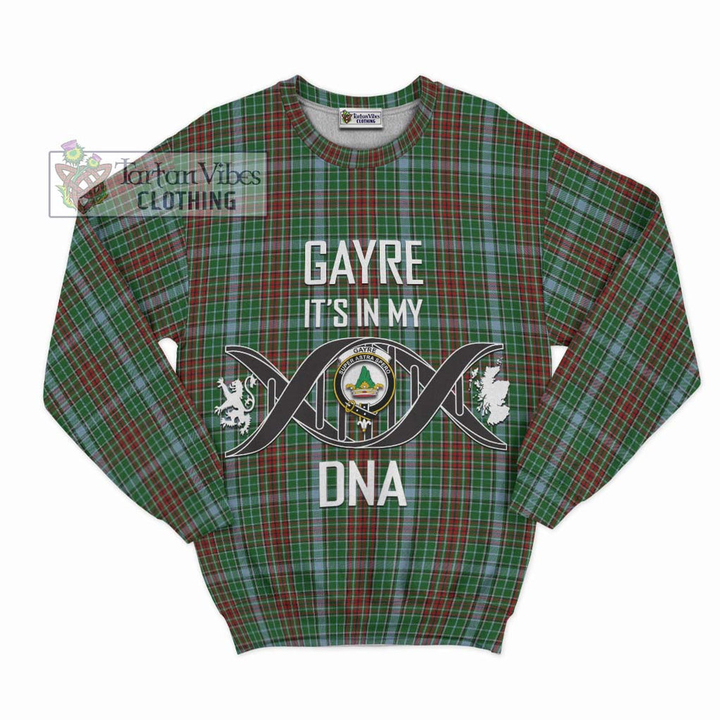 Gayre Tartan Sweatshirt with Family Crest DNA In Me Style - Tartanvibesclothing Shop