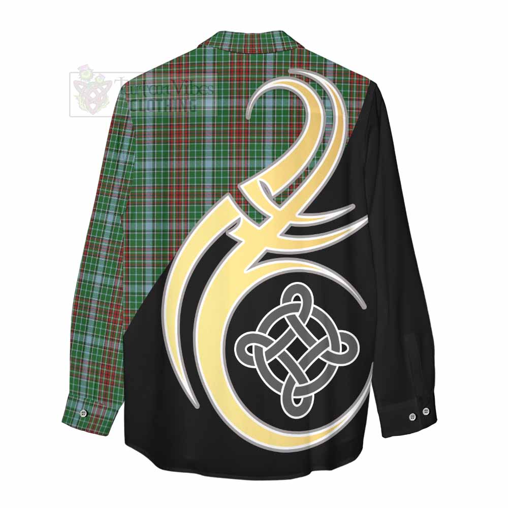 Tartan Vibes Clothing Gayre Tartan Women's Casual Shirt with Family Crest and Celtic Symbol Style