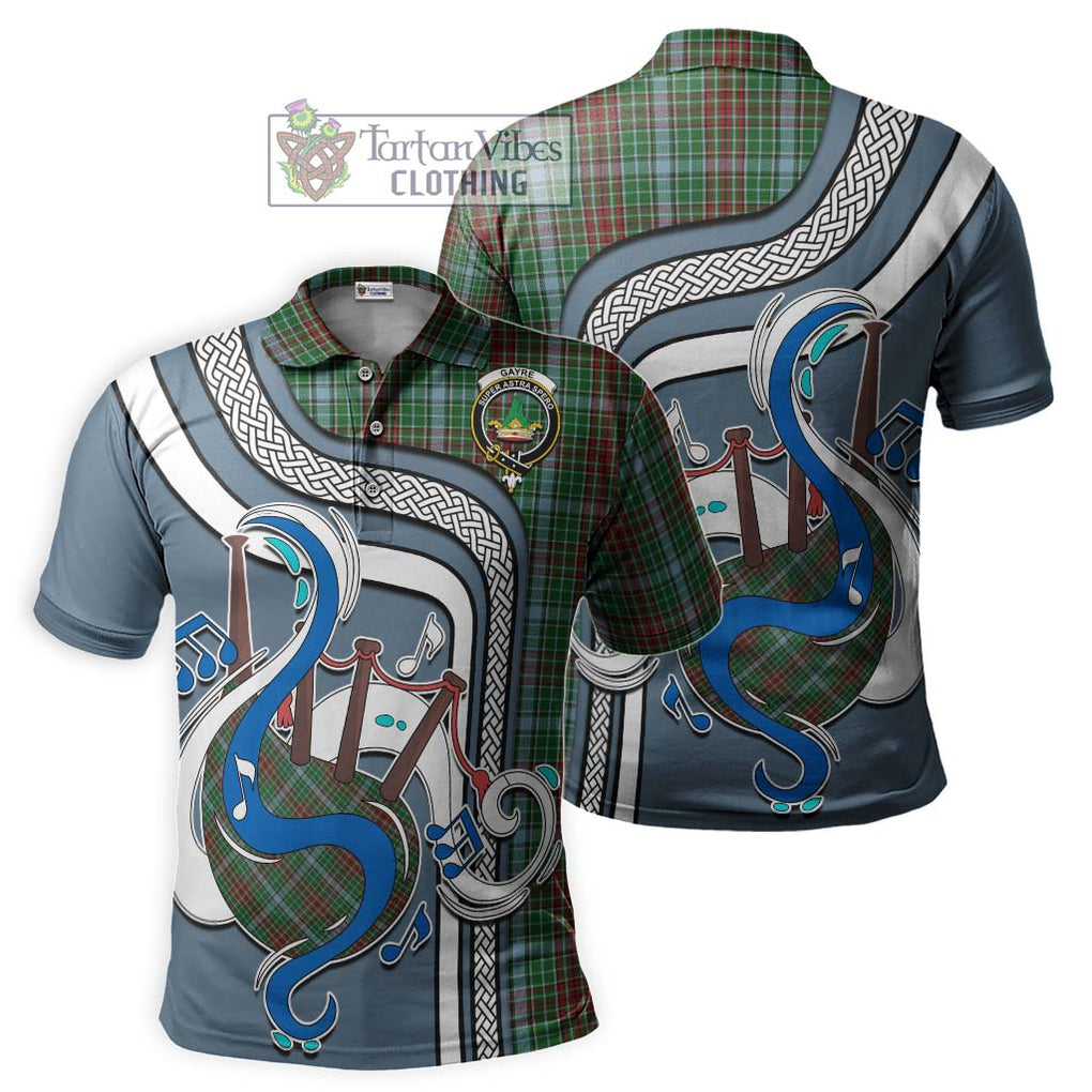 Tartan Vibes Clothing Gayre Tartan Polo Shirt with Epic Bagpipe Style