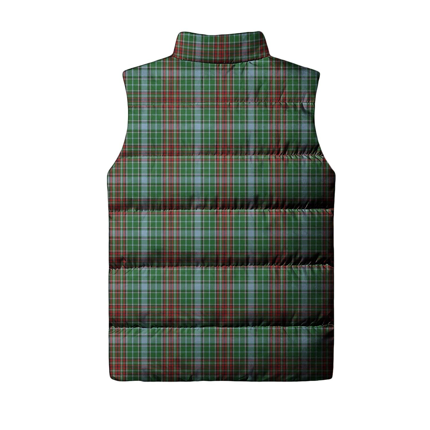 Gayre Tartan Sleeveless Puffer Jacket with Family Crest - Tartanvibesclothing