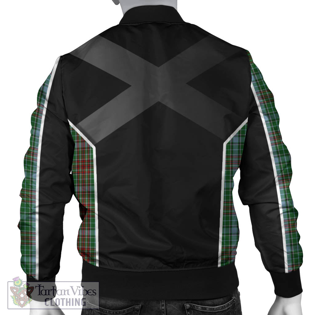 Tartan Vibes Clothing Gayre Tartan Bomber Jacket with Family Crest and Scottish Thistle Vibes Sport Style